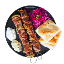 Gooz BBq House Burntisland Yoghurt Lamb Shish