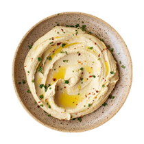 Creamy Hummus Served at Gooz BBQ House Burntisland